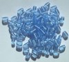 100 6x3mm Light Sapphire Rectangle Beads